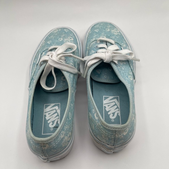 Vans Women's Light Blue Floral Sneakers - Picture 5 of 6